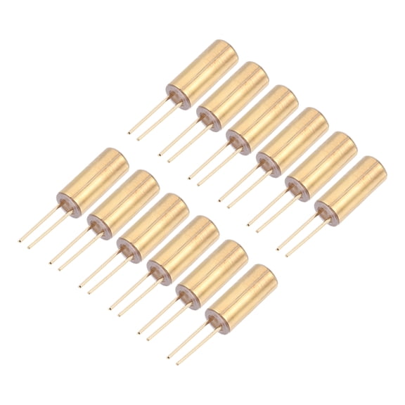 Uxcell 12 Pcs SW-520D Vibration Sensor, 12V 20mA Metal Ball Tilt Shaking Position Switch for Toys DIY Electronics Projects Appliances Security Systems, Golden