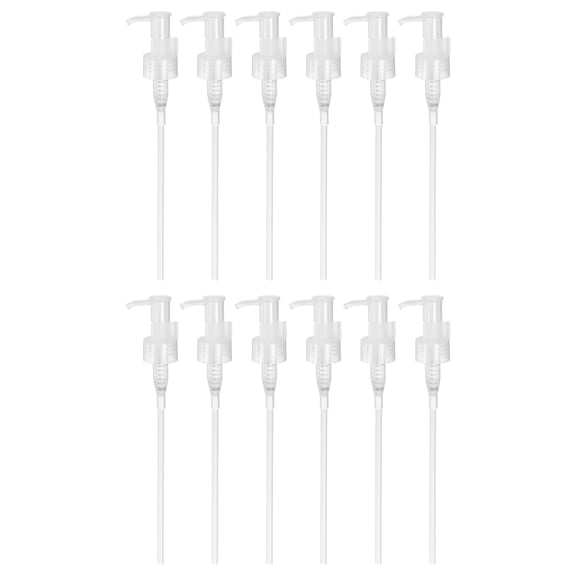 Uxcell 12 Pcs Soap Dispenser Pump Heads, Lotion Hand Soap Dispensers Top Pumps Replacement Clip-on Pumphead for Standard 24/410 Thread Size Lotion Shampoo Bottle in Kitchen, Transparent