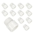 thumbnail image 1 of Uxcell 12Pcs Union Pipe Fitting 1" Male Adapter Thread Connector Pipe Sink Drain Adapters for Connecting Pipes, White, 1 of 6