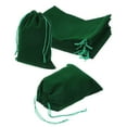 thumbnail image 1 of Uxcell 12 Pcs Velvet Drawstring Bag, 6.7 x 9 Inch Jewelry Velvet Pouches Gift Bags for Wedding Party Favor Candy Jewelry Packaging Organizing Storage, Green, 1 of 7
