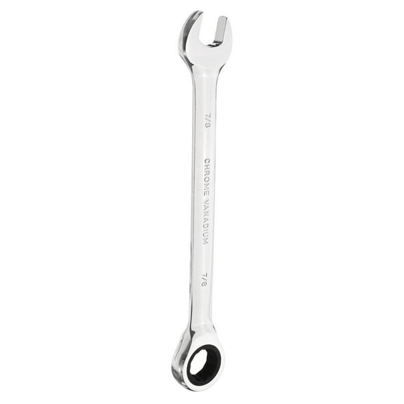 Uxcell 12-Point Ratcheting Combination Wrench 7/8 Inch 72-Teeth Carbon Steel