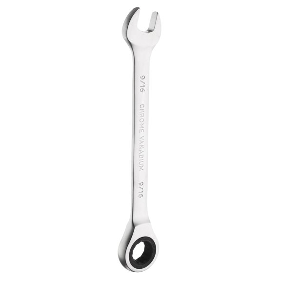 Uxcell 12-Point Ratcheting Combination Wrench 9/16 Inch 72-Teeth 45# Carbon Steel