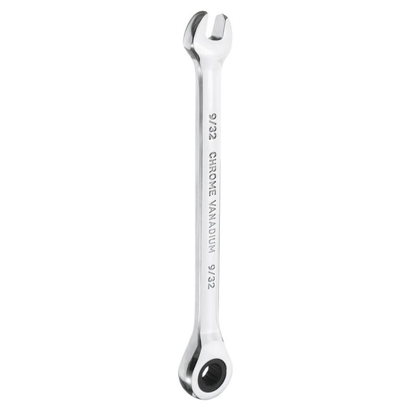 Uxcell 12-Point Ratcheting Combination Wrench 9/32 Inch 72-Teeth 45# Carbon Steel