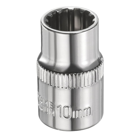 Uxcell 12 Points Socket 3/8" Drive 10mm Metric Shallow Impact Socket