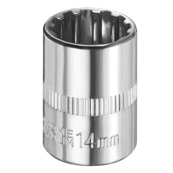 Uxcell 12 Points Socket 3/8" Drive 14mm Metric Shallow Impact Socket