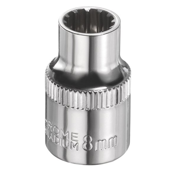 Uxcell 12 Points Socket 3/8" Drive 8mm Metric Shallow Impact Socket