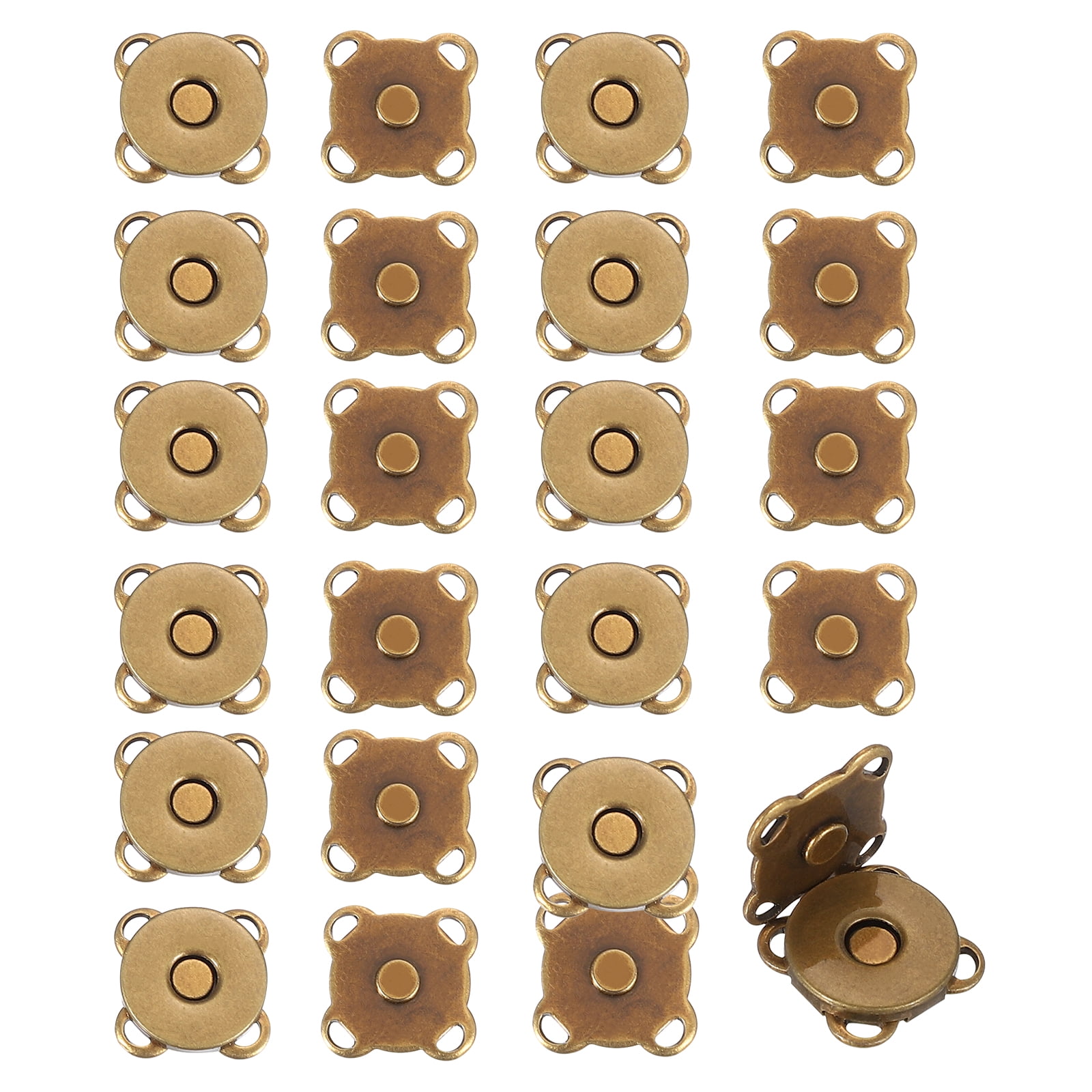 Uxcell 12 Sets Magnetic Snap Buttons, 10 mm Plum Blossom Sewing on ...