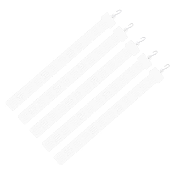 Uxcell 12 Station Hanging Strips with Hook, Merchandise Display Plastic Strip Clear for Retail Display, Pack of 10