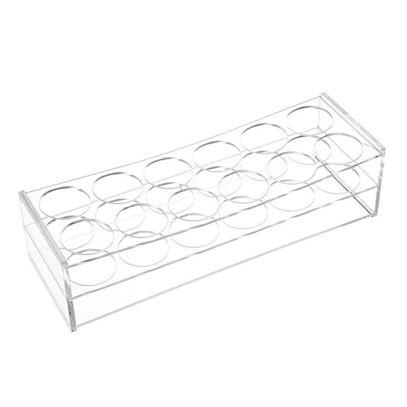 Uxcell 12-Well Acrylic 40mm Hole Diameter Test Tube Rack Holder Clear
