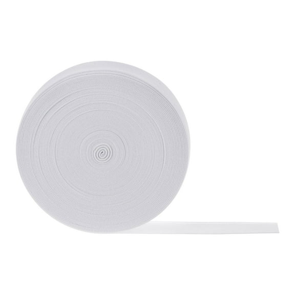 Uxcell 12 Yards Sewing Elastic Bands 0.79" Width Flat Knit Stretch Elastic Cord for DIY Projects Crafts, White