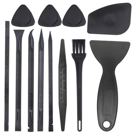 Uxcell 12 in 1(Type B) Spudger Crowbars Opening Pry Tool Set Curved Pry Blade Repair Tools Kit for Cellphone PC Tablet
