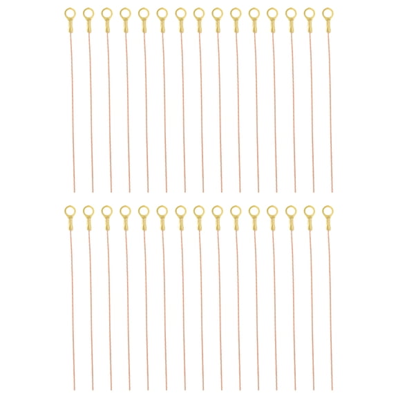 Uxcell 12 inch Bare Copper Wire-Copper Grounding Lugs, 30Pcs Cables with Lug