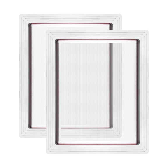 Uxcell 12 x 10 Inch Aluminum Silk Screen Printing Frames with 110 White Mesh, 2 Pack Silk Screen Printing Frame