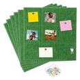 thumbnail image 1 of Uxcell 12" x 12" Felt Wall Tile, 6 Pack Felt Wall Tiles Bulletin Board with 20 Safe Removable Adhesive Tabs Cork Boards for Walls Home Office Photos, Sapphire Green, 1 of 7