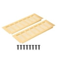 thumbnail image 1 of Uxcell Rectangle Ventilation Grille, Aluminum Air Vent Cover Louvered Ventilation Cover with Mounting Screws 12 x 4 Inch, 1 of 7