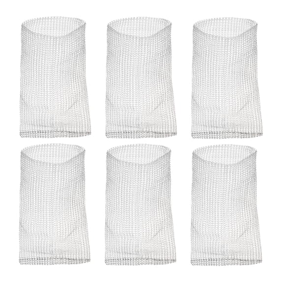 Uxcell 12" x 6" 1 Gallon Plants Root Guard Stainless Steel Wire Speed Baskets, 6 Pack