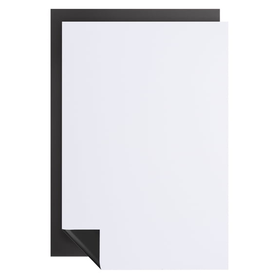 Uxcell 12" x 8" A4 Right Angle Magnetic White Board Contact Paper, White 2Pack
