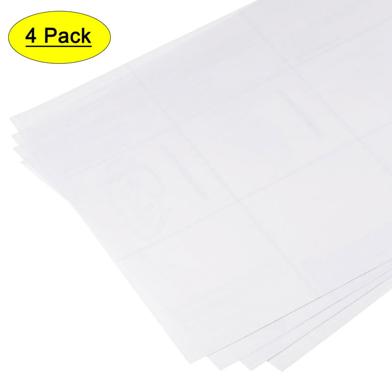A4 dc fix Self-adhesive Vinyl Sheets Craft Pack - Matt White - 10 Sheets