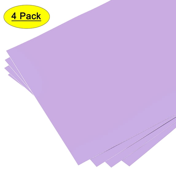 Uxcell 12"x12" Dark Purple Vinyl Sheets Permanent Adhesive for Craft, Decorate Sticker 4 Pack