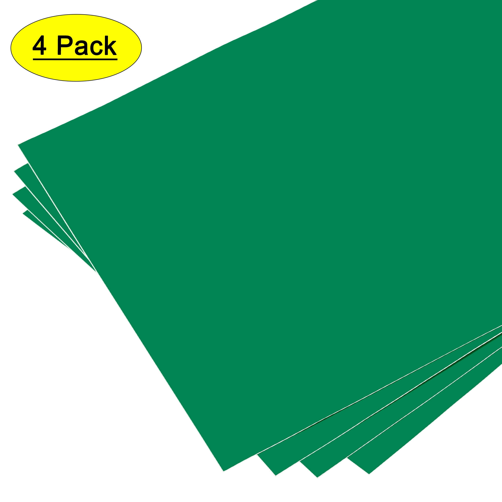 Uxcell 12 inchx12 inch Clear Vinyl Sheets Permanent Adhesive for Craft, Decorate Sticker 4 Pack