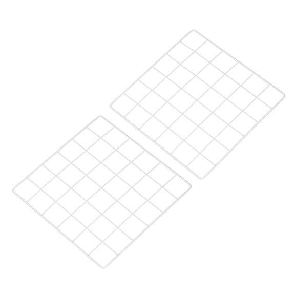 Uxcell 12"x12" Wire Grid Panel, 2 Pcs WWall Grid Decorative Board Photo Display for Home Office Wedding, White