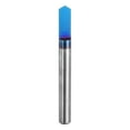 thumbnail image 1 of Uxcell 120 Degree V Groove Router Bits 1/4" Shank Titanium Steel V Type End Mill, 1 of 6