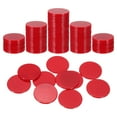 thumbnail image 1 of Uxcell 120 Pack 1.2 Inch Poker Chips, Plastic Bingo Chips Learning Counters Counting Counters Disks Markers Opaque Game Tokens for Game Play Math Counting, Red, Flat, 1 of 7