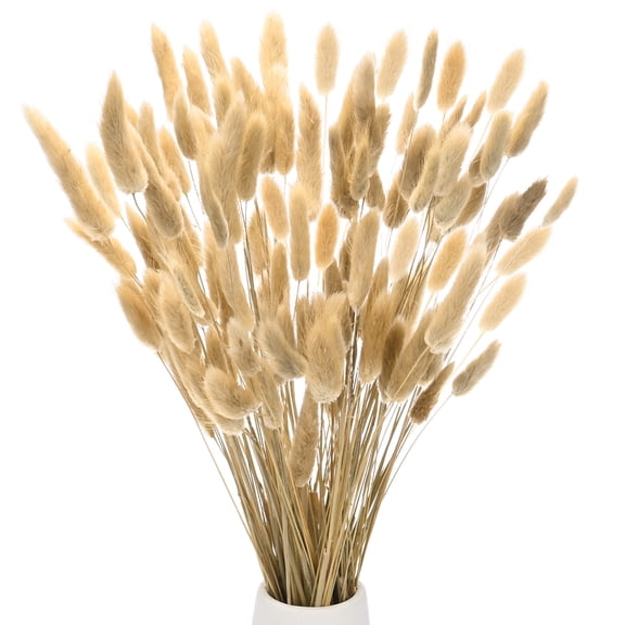 Uxcell 100 Pack Bunny Tails Grass 17" for Home Decor/Wedding Natural