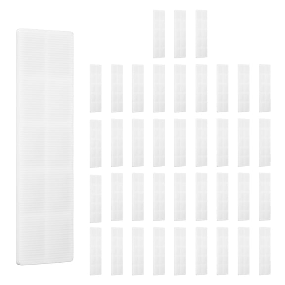 Uxcell 120 Pack Plastic Flat Shims, 1/8 Inch Structural Tile Plastic Shims for Leveling, Plastic Glazing Blocks for Home Improvement Level, Door Toilet Shim, Frame Spacers, White
