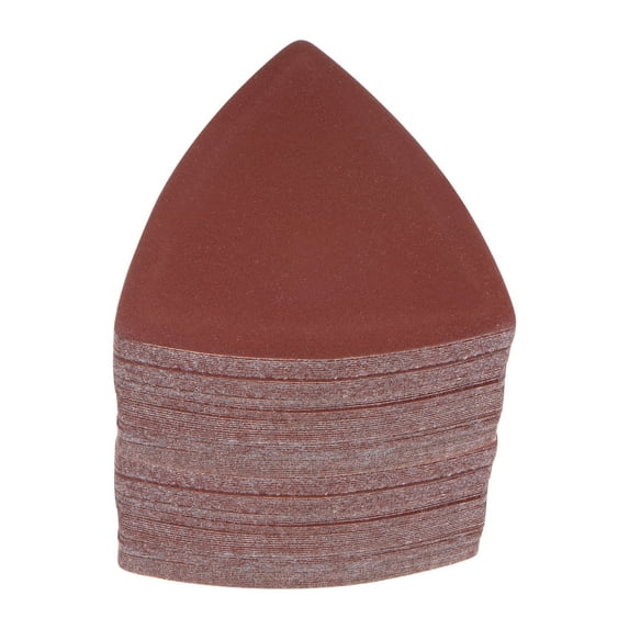 Uxcell 120 Packs 400 Grits 80mm Aluminum Oxide Triangular Hook & Loop Sandpapers Sanding Pads