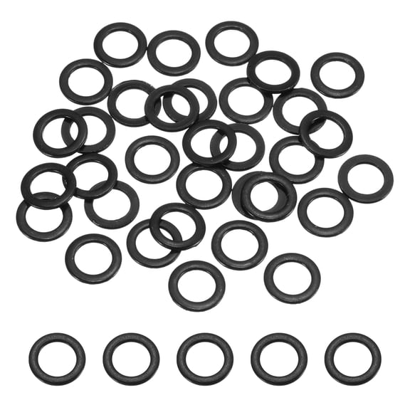 Uxcell 120 Pcs M6 1/4"ID x 3/8"OD Flat Washers, Stainless Steel Metal Washers