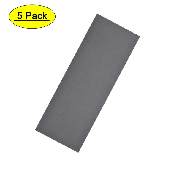 Uxcell 1200 Grits Waterproof Sandpaper Wet Dry Sand Paper Silicone Grey 5pcs