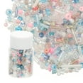 thumbnail image 1 of Uxcell 1200-Pack Mixed Glass Seed Beads, 1-4mm/0.04-0.16 Inch Tube Mini Glass Bugle Beads for DIY Earrings/ Necklaces/Bracelets/Jewelry Making [Blue Pink], 1 of 6
