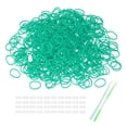 thumbnail image 1 of Uxcell 1200 Pcs Loom Rubber Bands Kit with 50 Pcs S-Clips 2-Hooks Rubber Bands Refill Bracelet Making Kits for Weaving DIY Handcrafts Gift, Light Green, 1 of 6