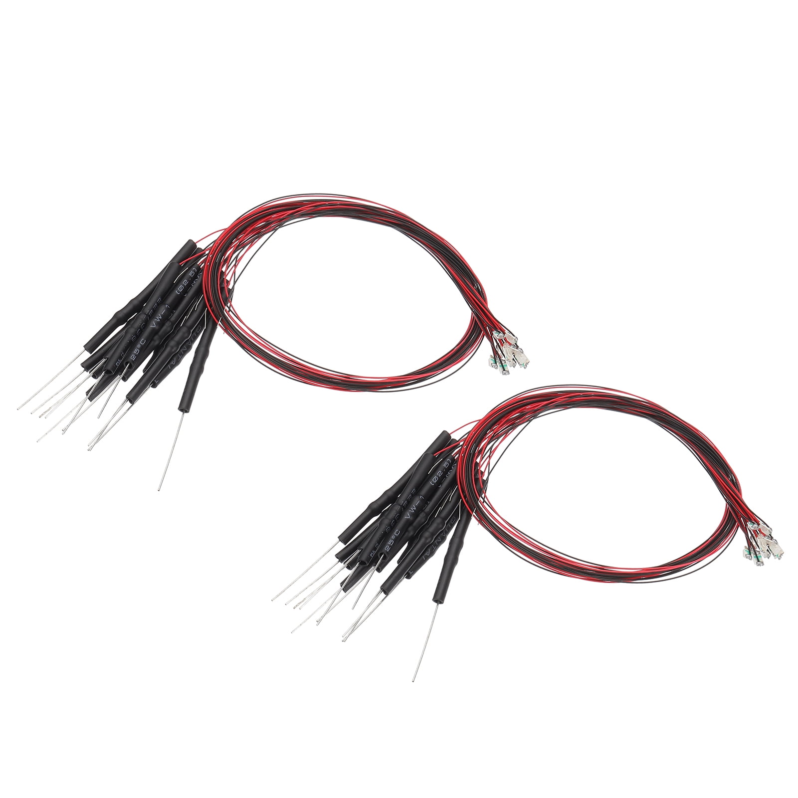 Uxcell 1206 Pre-Wired Micro LED 24 Pcs 3-6V Emitting Diodes Yellow ...