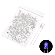 Uxcell 120Pcs 3mm LED Diodes, Light Emitting Diodes, Bulb Lamp Electronic Project Kit for Science Project Circuit BoardPurple Light, Transparent Lens