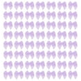 thumbnail image 1 of Uxcell 120Pcs Mini Ribbon Bow 1" Mini Fabric Satin Ribbon Flower Bows Craft DIY Sewing Wedding Birthday Party Purple, 1 of 5