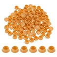 thumbnail image 1 of Uxcell 120Pcs Plastic Hole Plugs, 9/16"(14mm) Screw Caps Cover Knockout Locking Plugs, Yellow, 1 of 7
