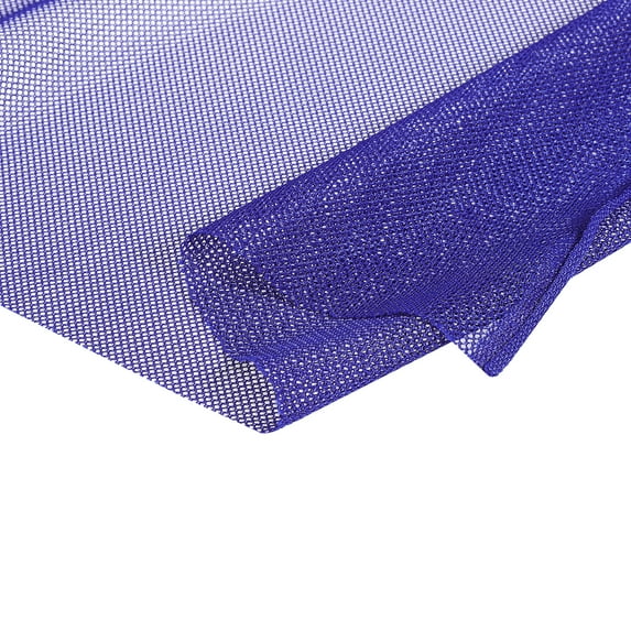 Uxcell 120cm/46.8inch Mesh Fabric Slightly Stretchy for Backpack Pocket,Netting Bag,Shopping Bag Blue 3yd