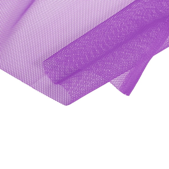 Uxcell 120cm/46.8inch Mesh Fabric Slightly Stretchy for Backpack Pocket,Netting Bag,Shopping Bag Purple 2yd