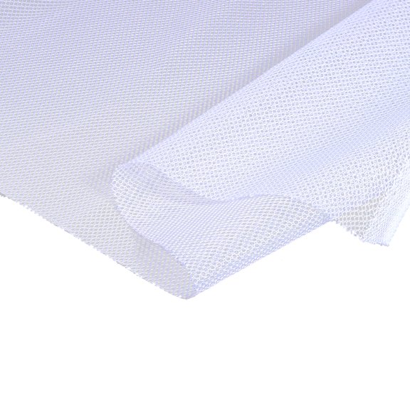Uxcell 120cm/46.8inch Mesh Fabric Slightly Stretchy for Backpack Pocket,Netting Bag,Shopping Bag White 3yd