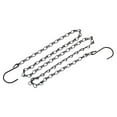 thumbnail image 1 of Uxcell 120cm Extension Link Adjustable Double S Shaped Hooks Hanging Chains Black 2 Pack, 1 of 6
