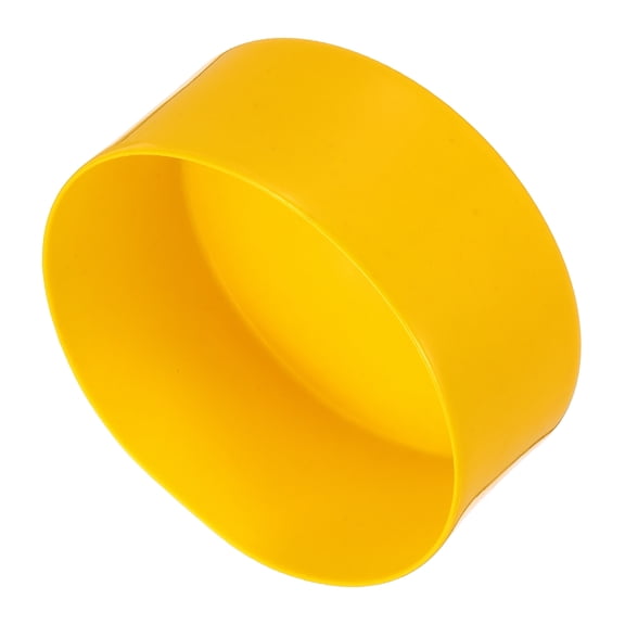 Uxcell 120mm(4 3/4") Rubber End Caps, Round Vinyl Plug Insert Plastic End Caps for Tubing, Fence, Pipe Post, Furniture, Railing, Yellow