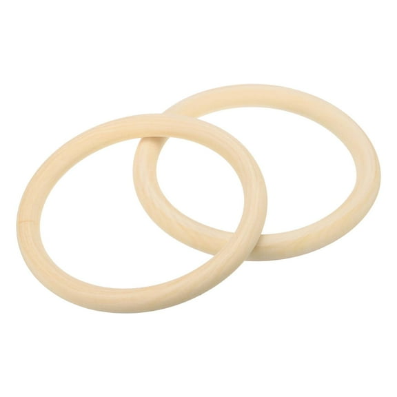 Wooden Rings for Crafting, Natural Wood Rings Unfinished for DIY Projects 120 x 12 mm