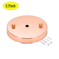 thumbnail image 1 of Uxcell 120mm 4.7inch Light Canopy Kit Ceiling Pendant Plate Rose Gold 2 Pack, 1 of 5