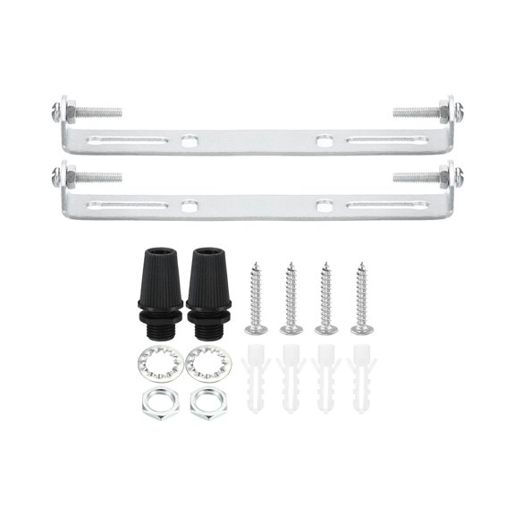 Uxcell 120mm Ceiling Light Plate Kit Light Fixture Mounting Bracket Plate Crossbar for Pendant Wall Light 2 Set