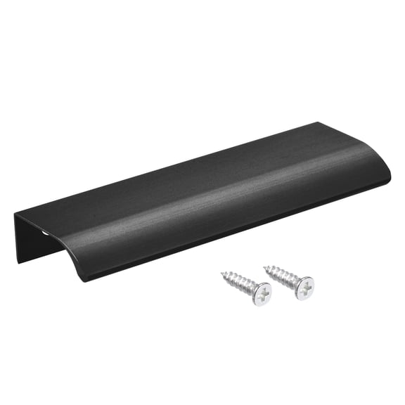Uxcell 120mm x 40mm Aluminum Alloy Furniture Pull Handle Black 2 Pack