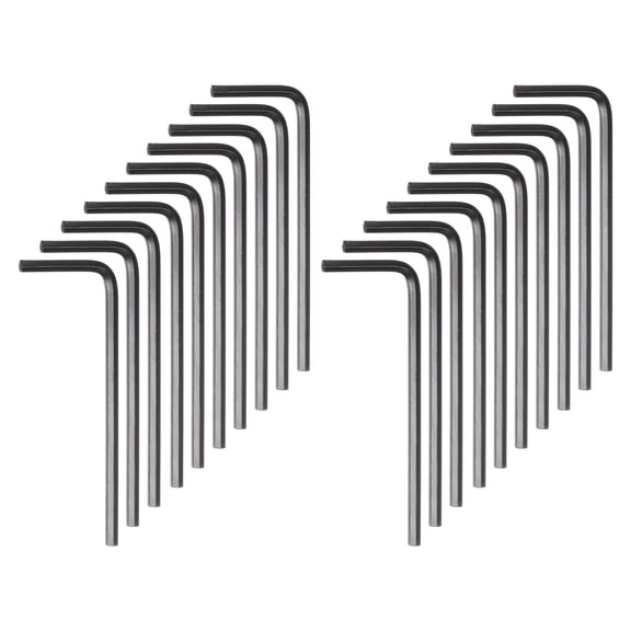 Uxcell 120pcs Hex Key Wrench 2.5mm Metric CR-V L Shaped Hexagon Head Repairing Tool