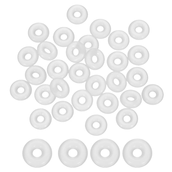 Uxcell 120pcs Silicone O-Ring 9mm OD 2.8mm ID 0.5mm Thick Seal O-Ring Washer Sealing Gasket Spacer Fastener for Faucet Pipe/Water Hose/Gas Sealing Connections, Transparent