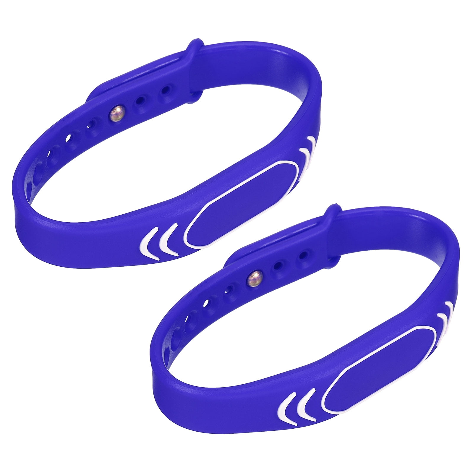 GetUSCart- 10pcs RFID Wristband, RFID Bracelet 125Khz RFID Wristband  Silicone Bracelet IP68 Waterproof ID Card Sauna Card Access Control  Wristband for Hotel Swimming Pool Sauna Room (Blue)